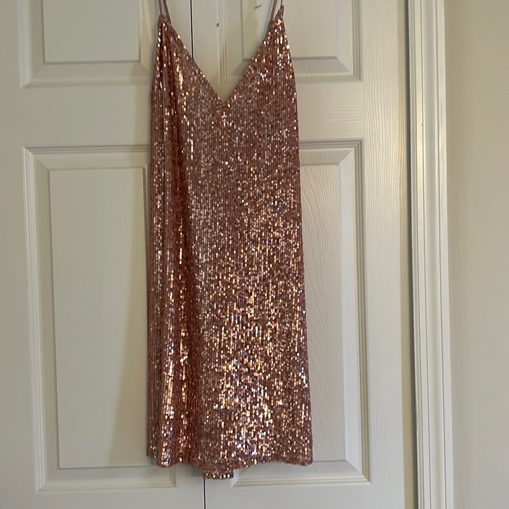 Rose gold dress